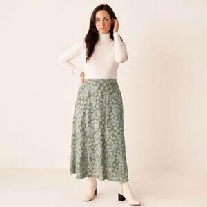 Liz Claiborne Skirt Women's Size 14 Green Floral Maxi Boho NWT